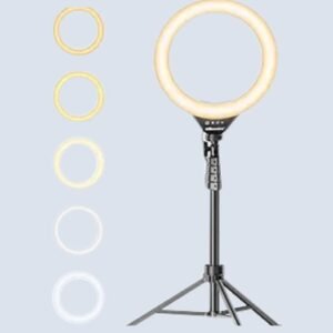 Luz de anillo suave ajustable para fotografía, video y maquillaje